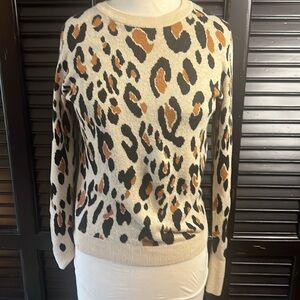 Animal
print sweater.